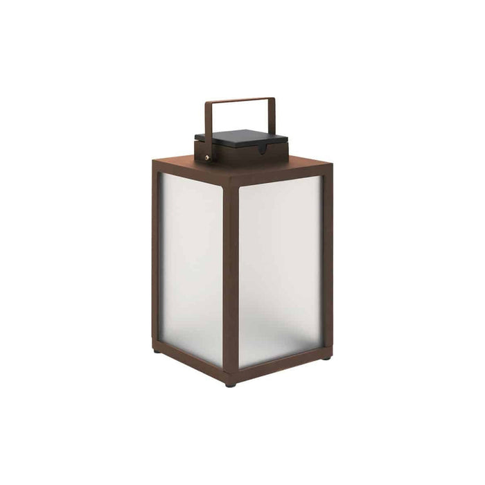 Tradition Outdoor Solar LED Lantern in Corten (Small).