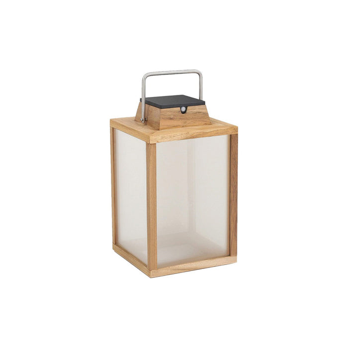 Tradition Outdoor Solar LED Lantern in Teak (Small).