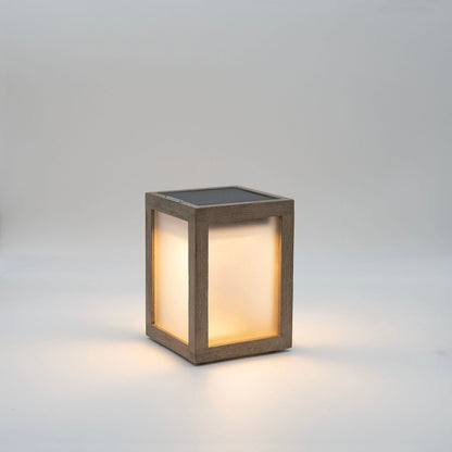 Tradition Outdoor Solar LED Table Lamp in Detail.
