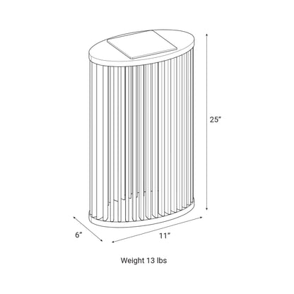 Yaro Solar LED Floor Lamp - line drawing.
