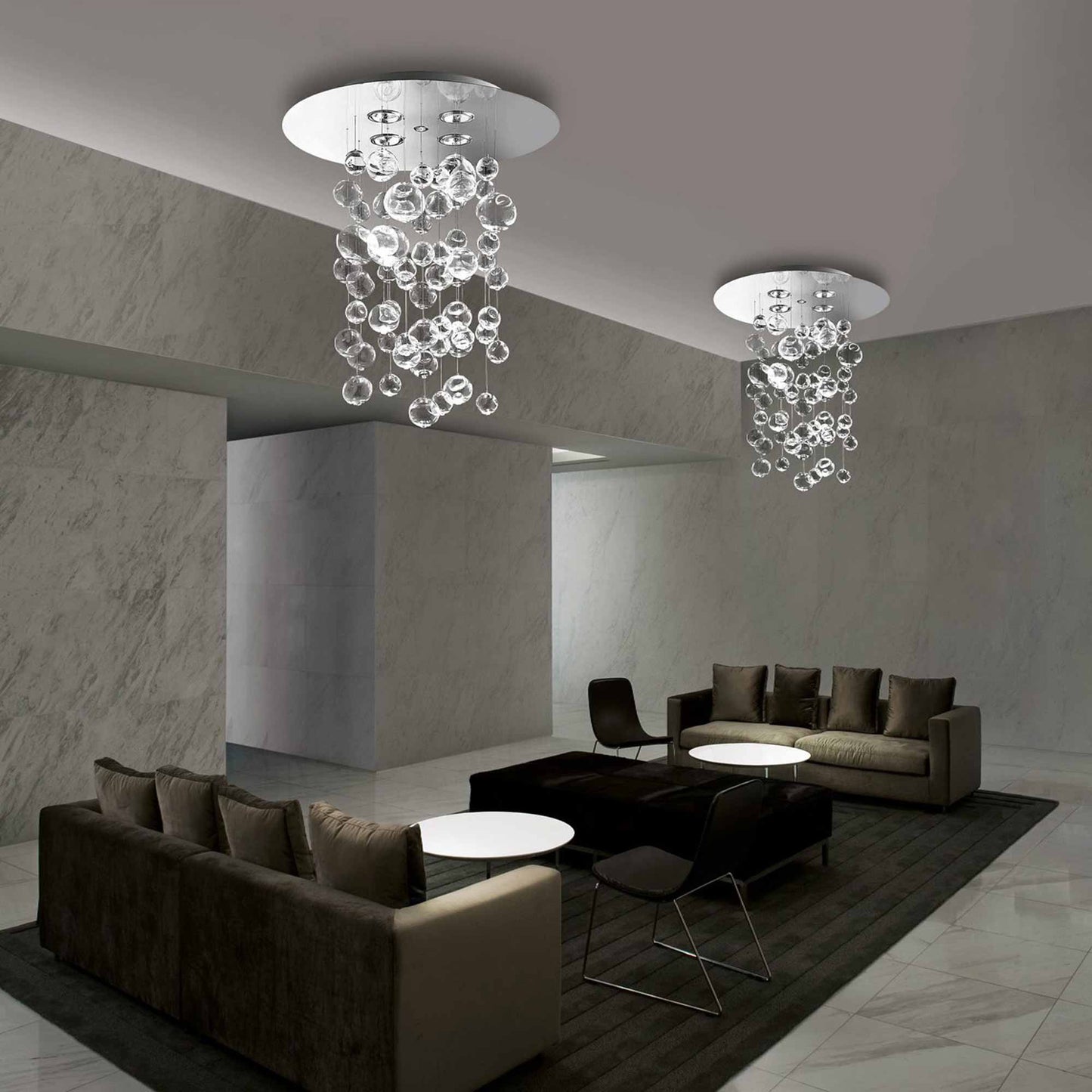 Ether S Multi Light Pendant Light in living room.