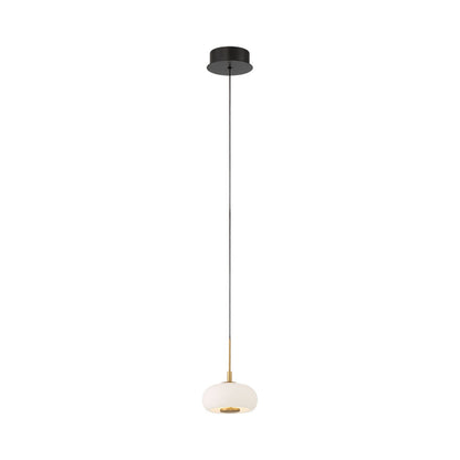 Adelfia LED Pendant Light in Matte Black.