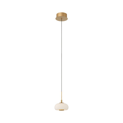 Adelfia LED Pendant Light in Painted Antique Brass.