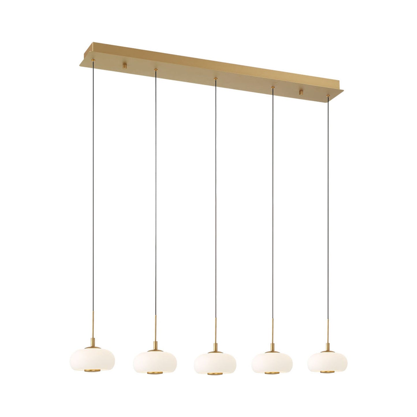 Adelfia Linear LED Chandelier in Detail.