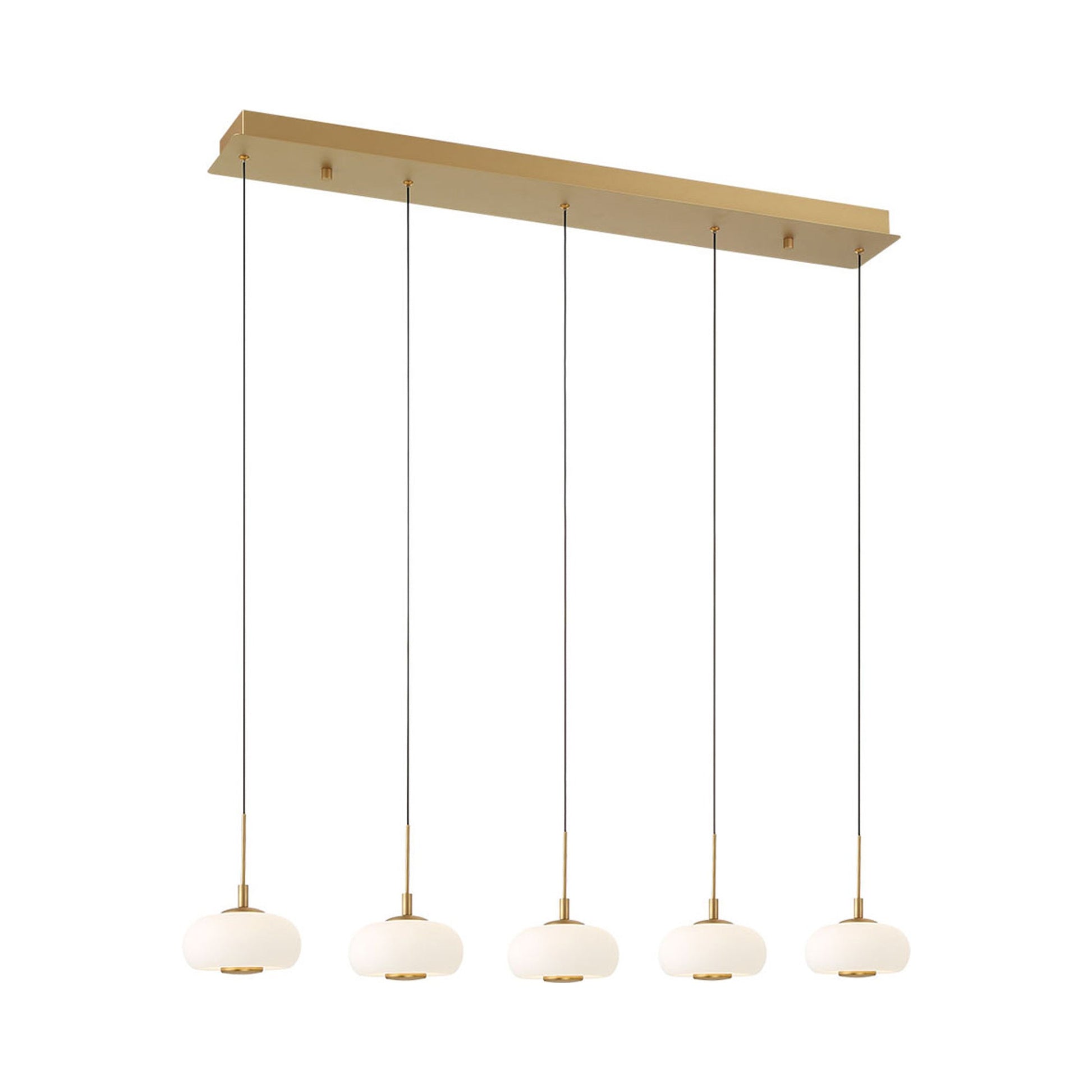 Adelfia Linear LED Chandelier in Detail.