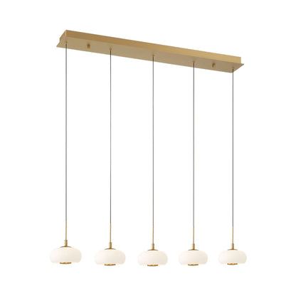 Adelfia Linear LED Chandelier in Detail.
