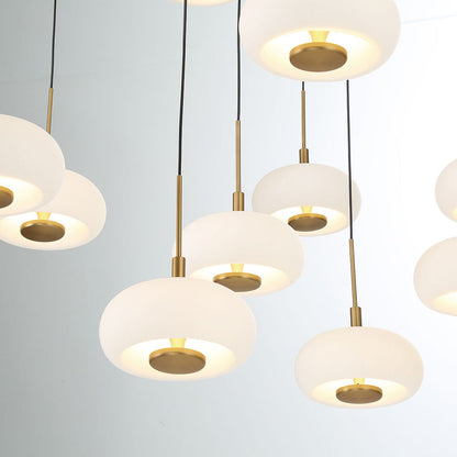 Adelfia Rectangular LED Chandelier in Detail.