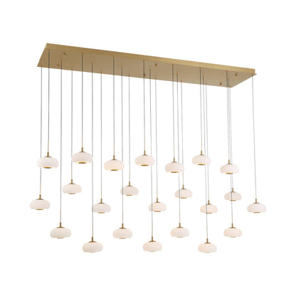 Adelfia Rectangular LED Chandelier in Detail.