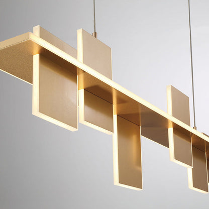 Affilato Linear LED Chandelier in Detail.