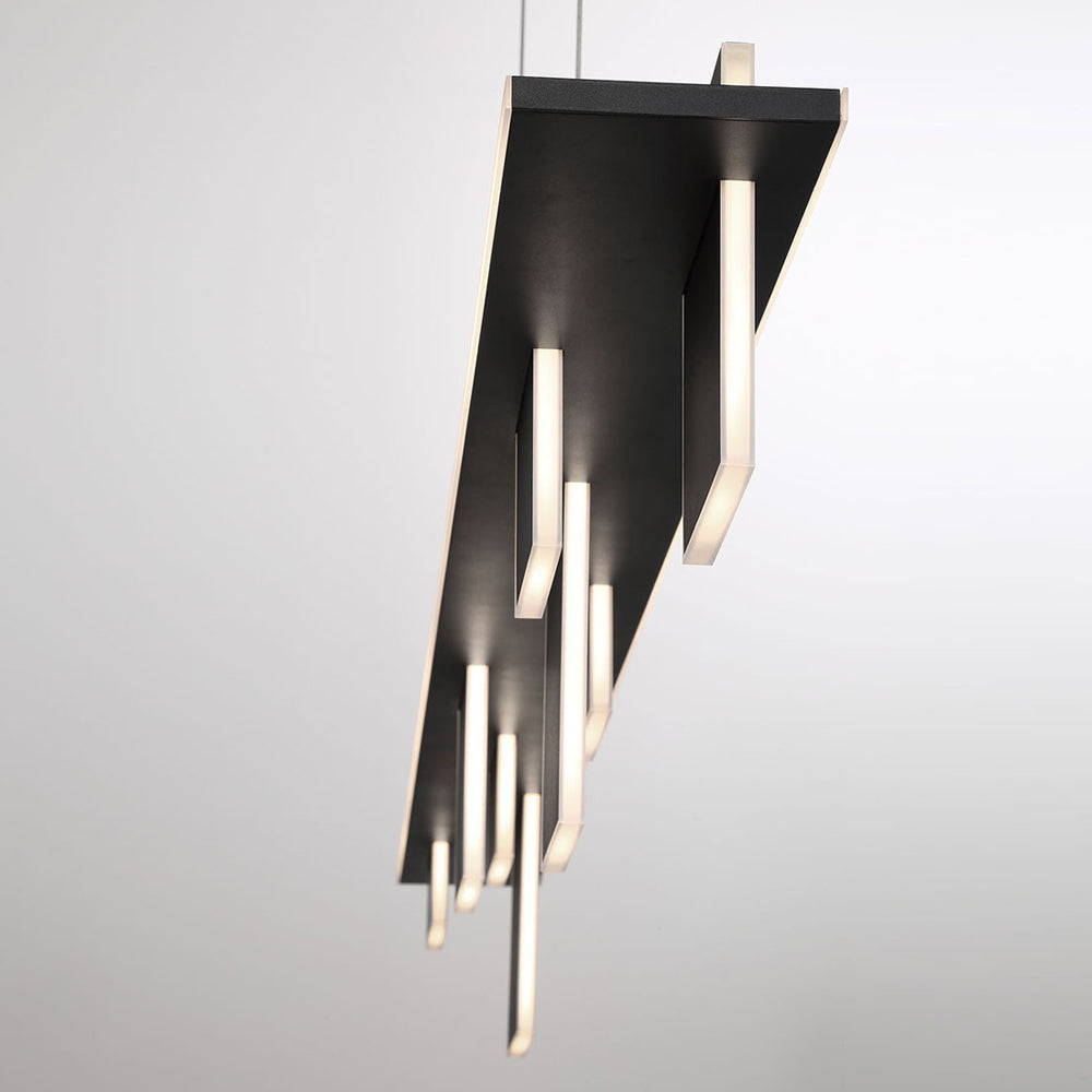 Affilato Linear LED Chandelier in Detail.