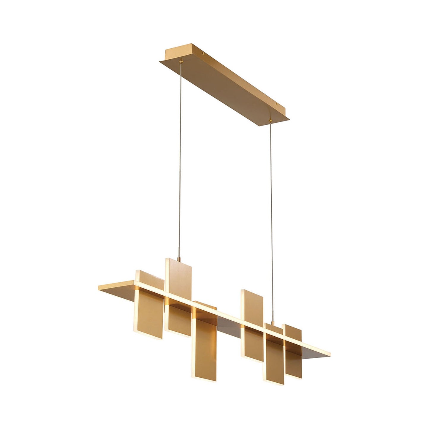 Affilato Linear LED Chandelier in Detail.