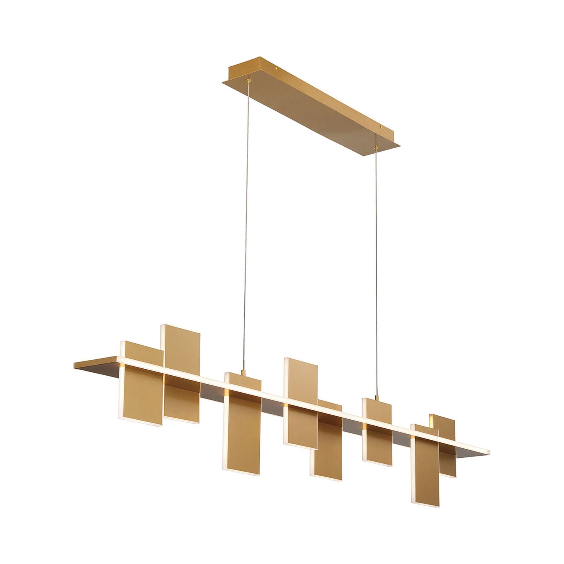 Affilato Linear LED Chandelier in Detail.