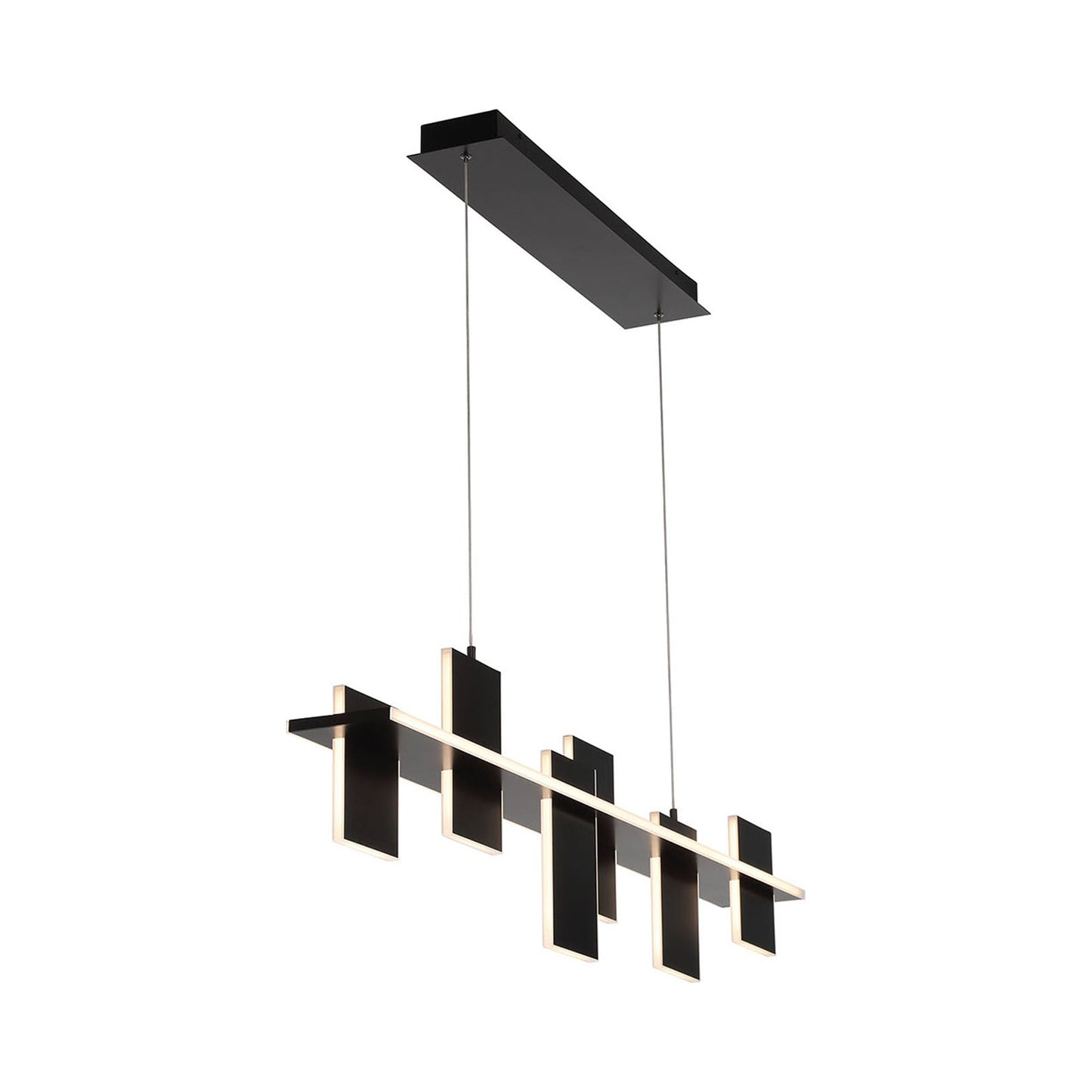 Affilato Linear LED Chandelier in Detail.