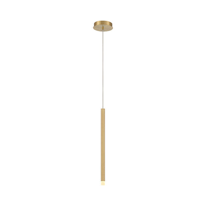 Amalfi LED Pendant Light in Plated Brushed Gold.