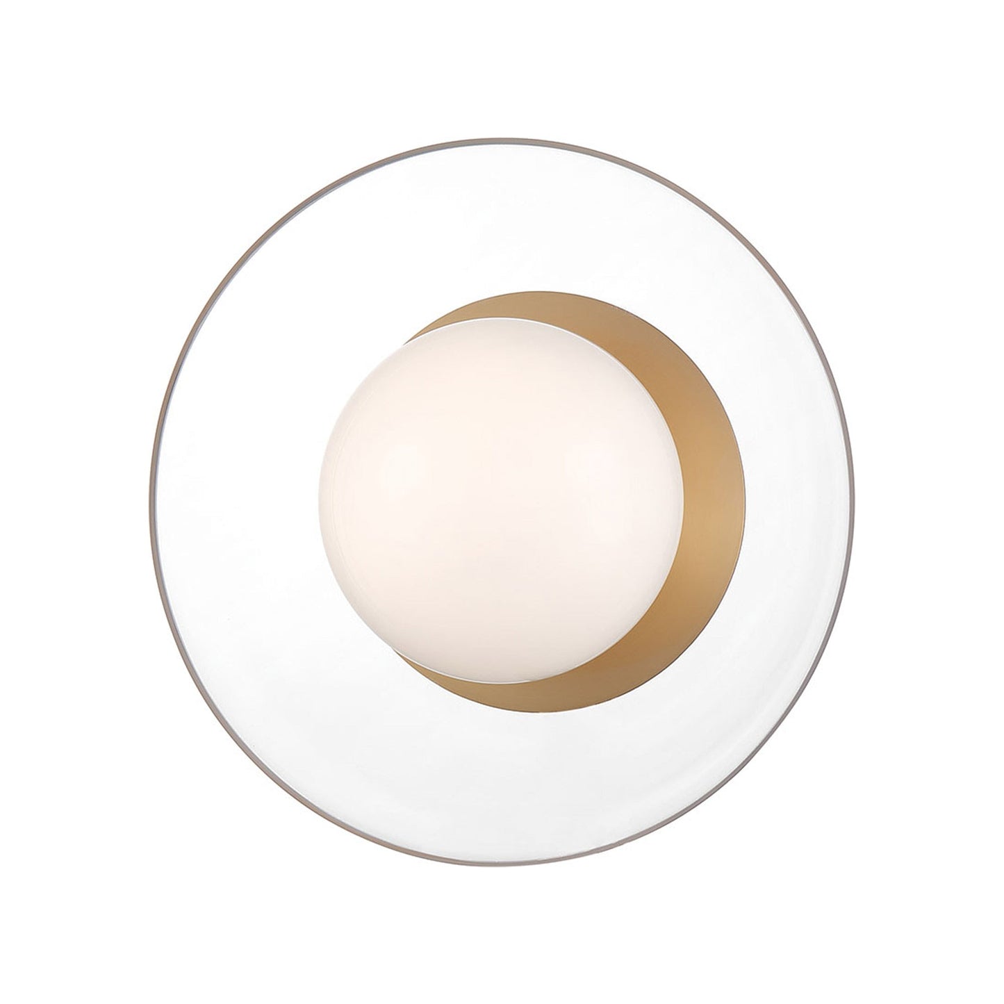 Ancona Ceiling / Wall Light in Soft Brass (11.75-Inch).