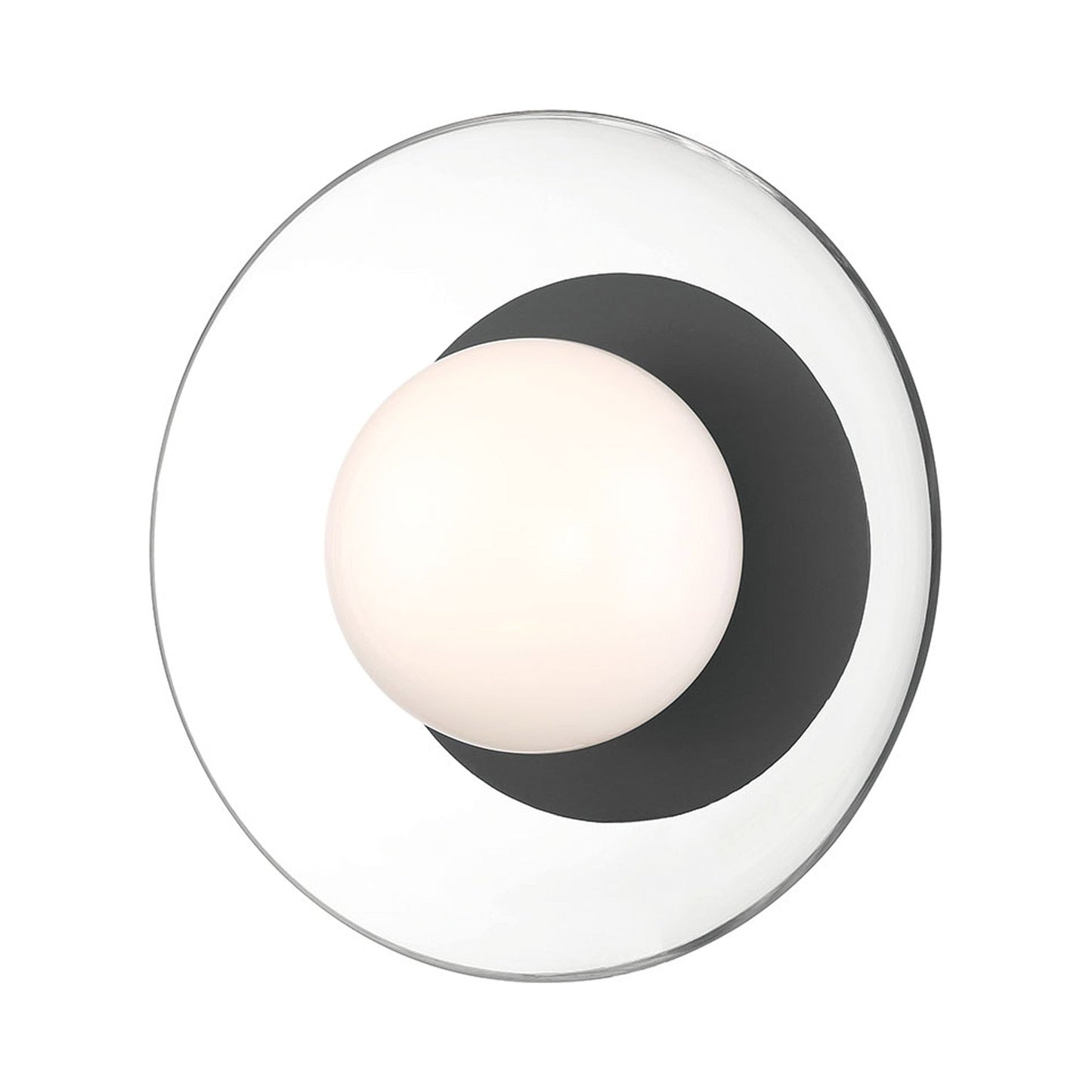 Ancona Ceiling / Wall Light in Metallic Black (15-Inch).