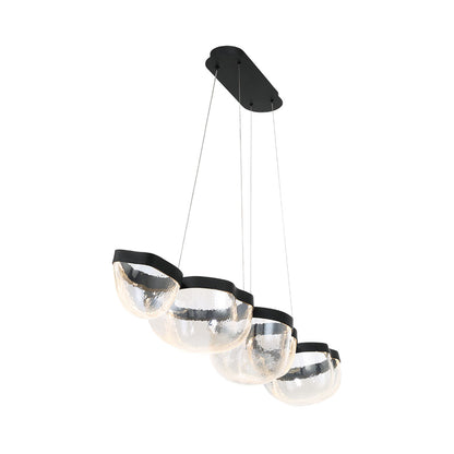 Aveah Linear LED Chandelier in Detail.