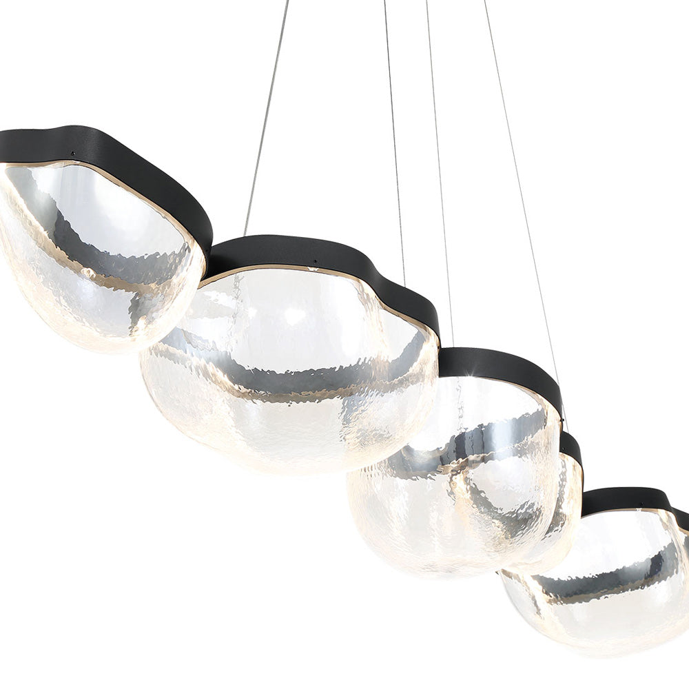 Aveah Linear LED Chandelier in Detail.