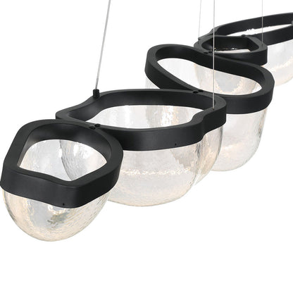 Aveah Linear LED Chandelier in Detail.