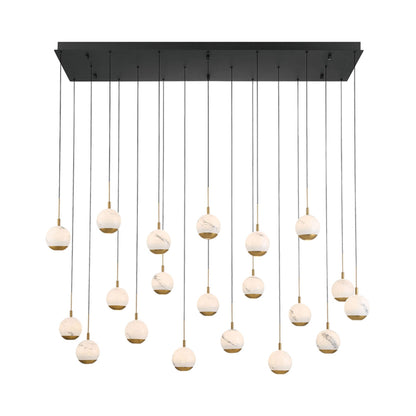 Baveno Rectangular LED Chandelier in Detail.