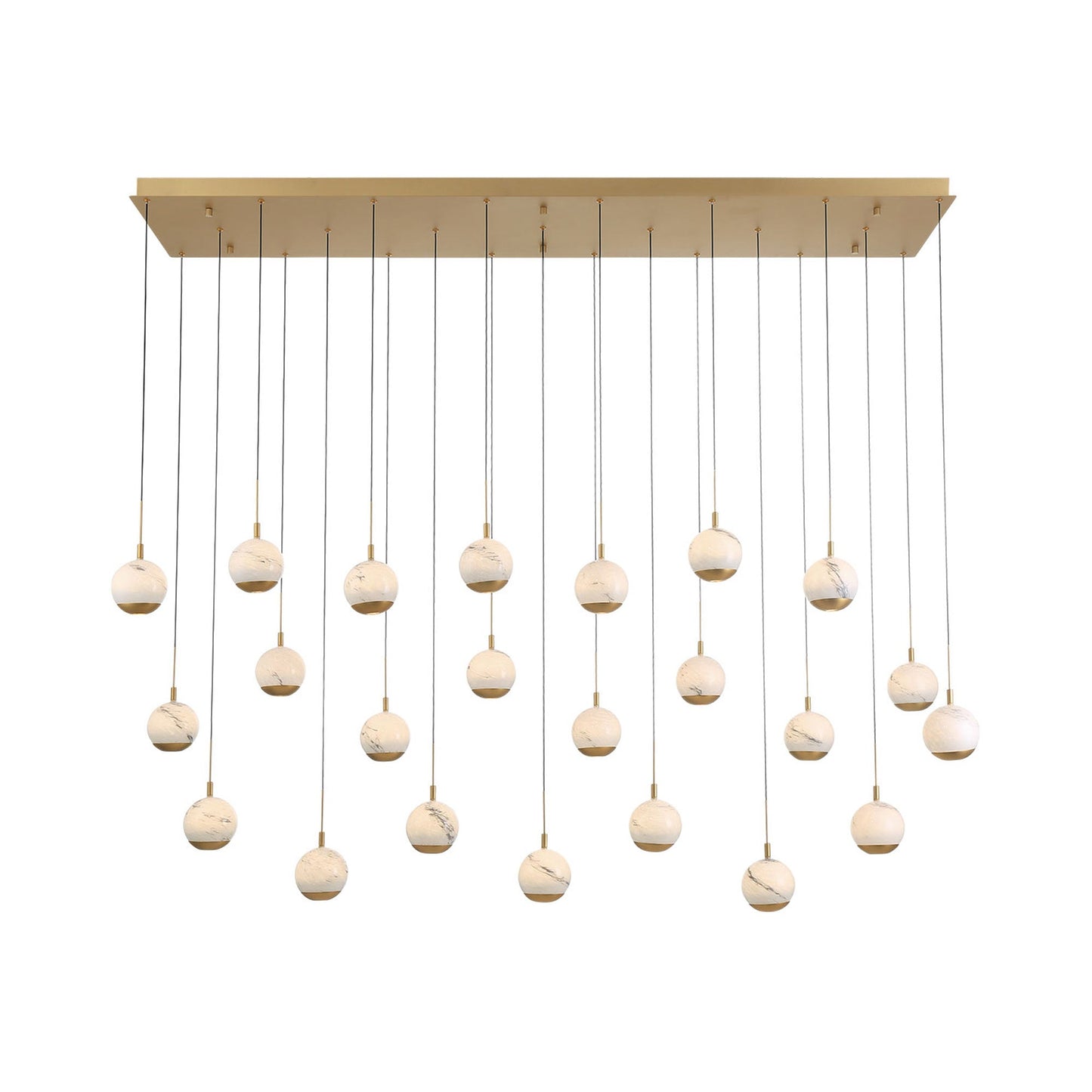 Baveno Rectangular LED Chandelier in Detail.