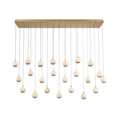 Baveno Rectangular LED Chandelier in Detail.