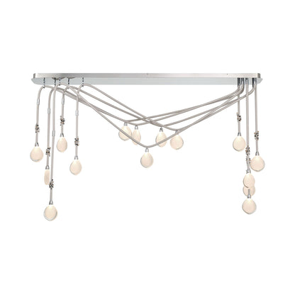 Bellissima Linear LED Chandelier in Chrome (15-Light).