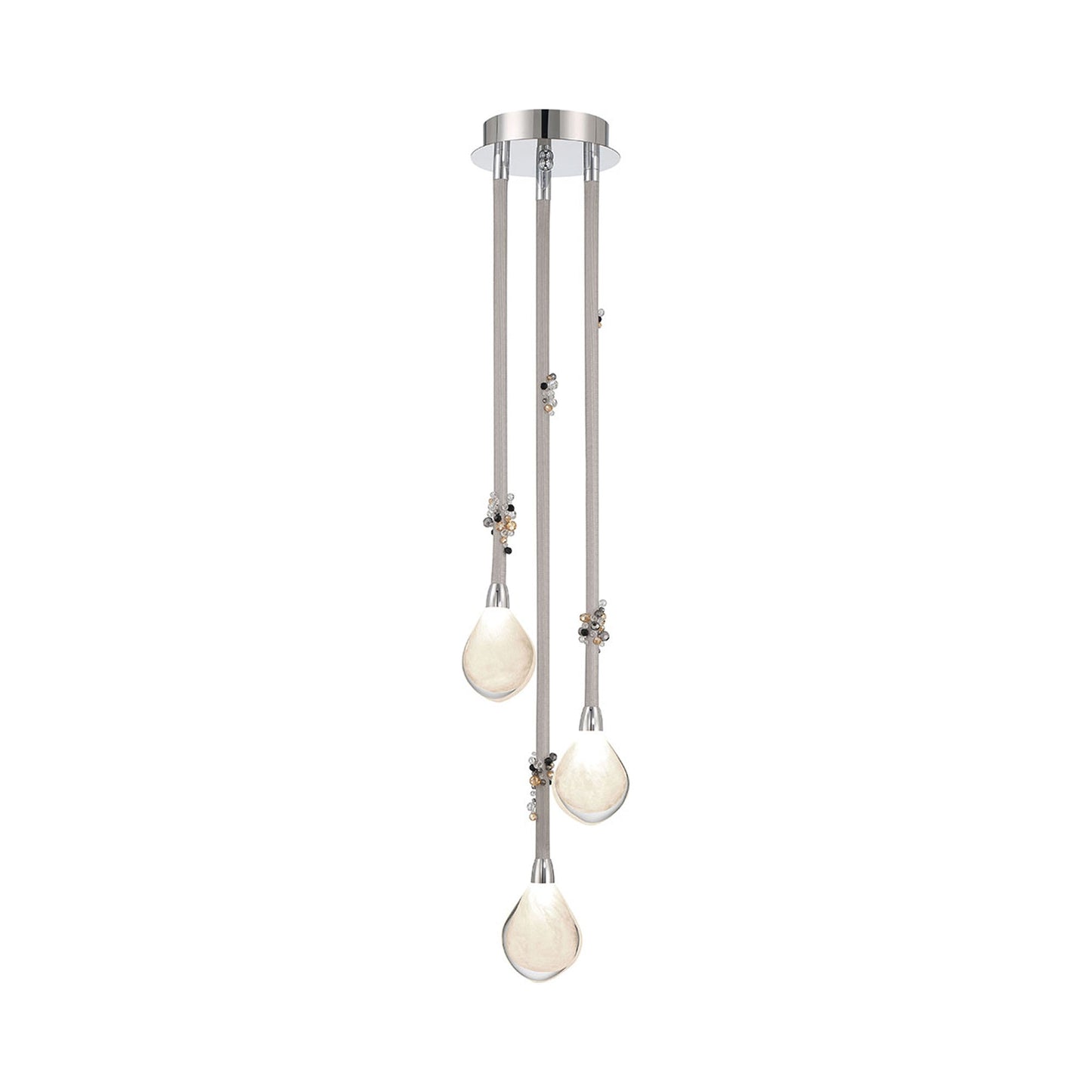 Bellissima Multi Light LED Pendant Light in Chrome.