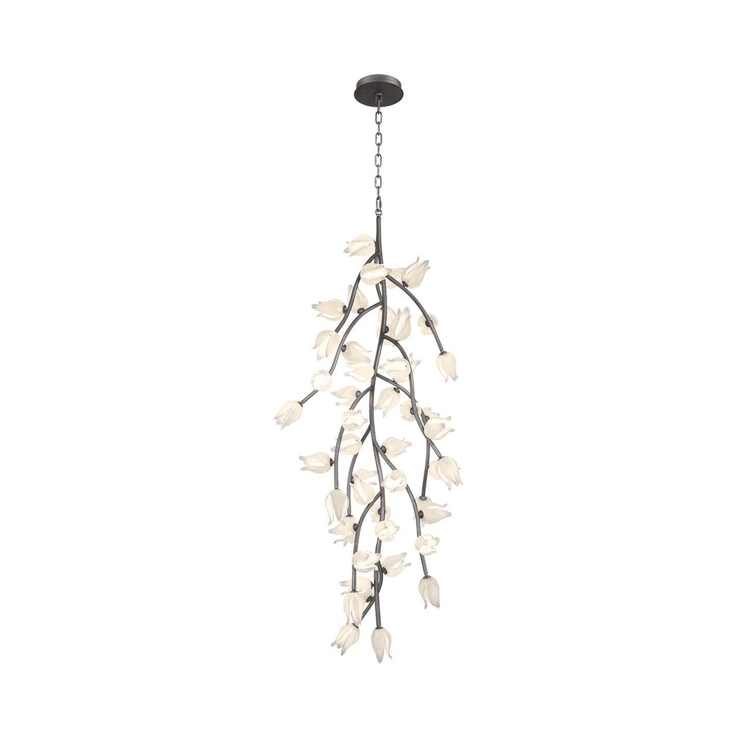 Belluno Grand LED Pendant Light in Brushed Vintage Grey (48-Light).