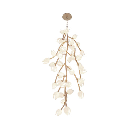 Belluno Grand LED Pendant Light in Champagne Gold (48-Light).