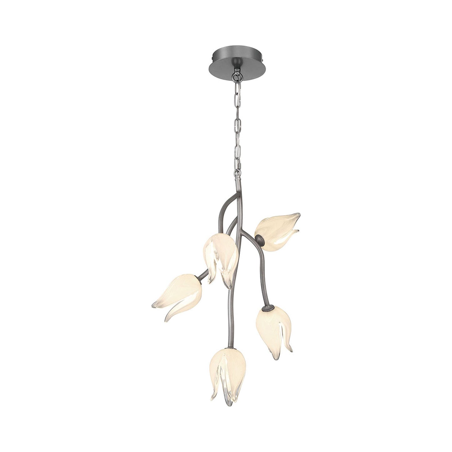 Belluno LED Pendant Light in Brushed Vintage Grey.