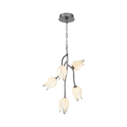 Belluno LED Pendant Light in Brushed Vintage Grey.