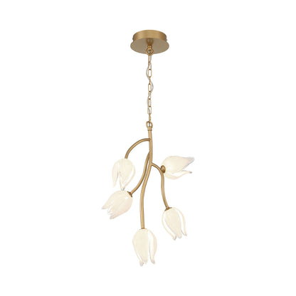Belluno LED Pendant Light in Champagne Gold.