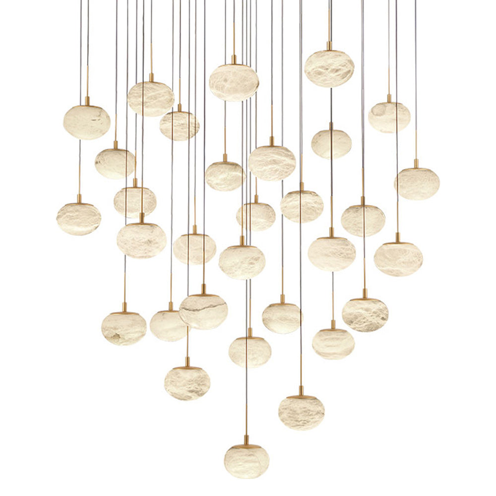 Calcolo Grand LED Chandelier in Detail.