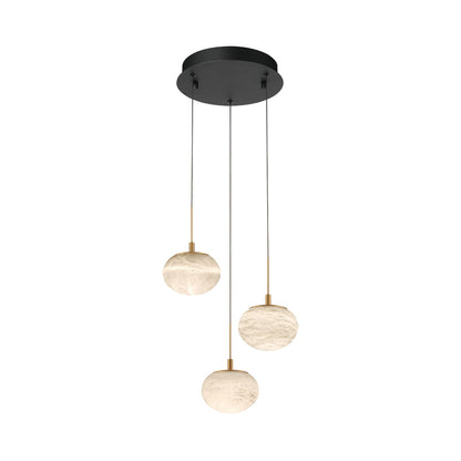 Calcolo Multi Light LED Pendant Light in Matte Black (3-Light).