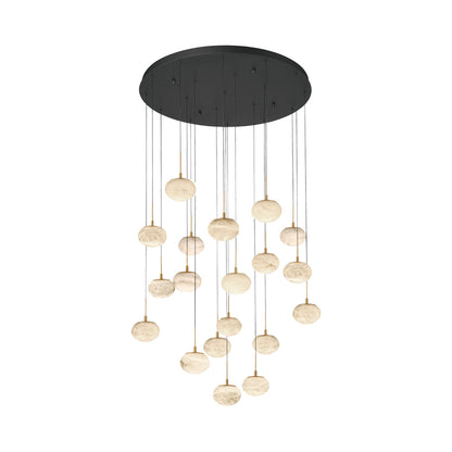 Calcolo Multi Light LED Pendant Light in Matte Black (19-Light).