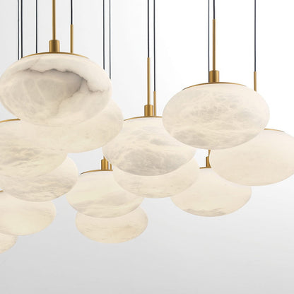 Calcolo Rectangular LED Chandelier in Detail.