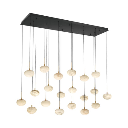 Calcolo Rectangular LED Chandelier in Detail.