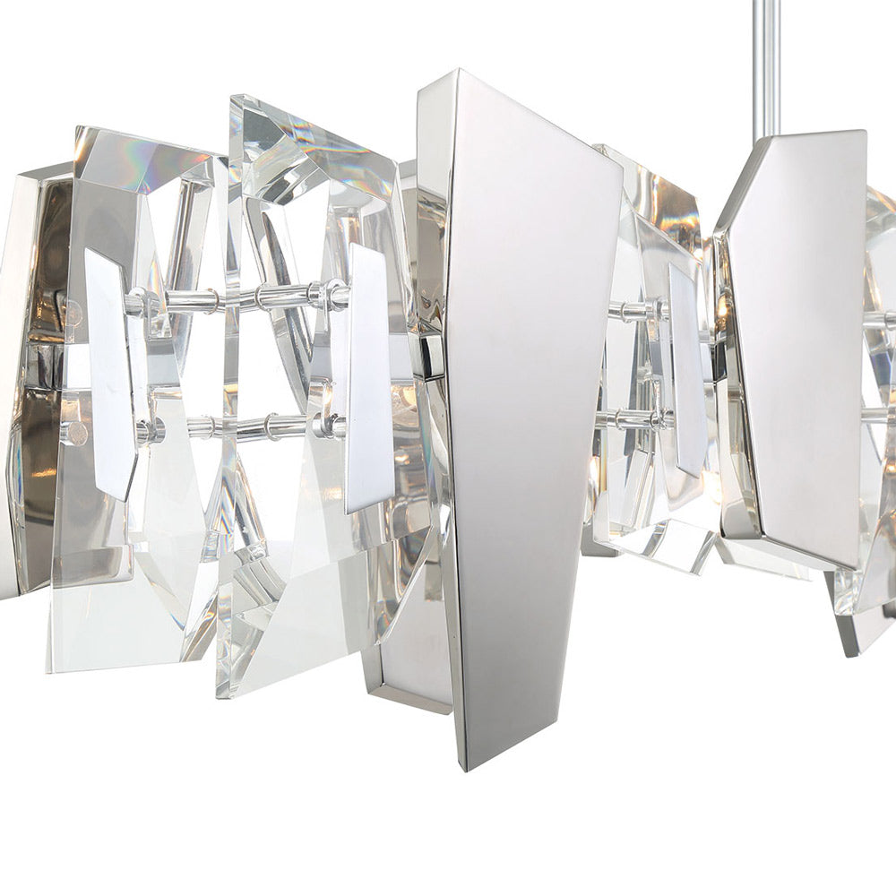 Castellana Linear Chandelier in Detail.