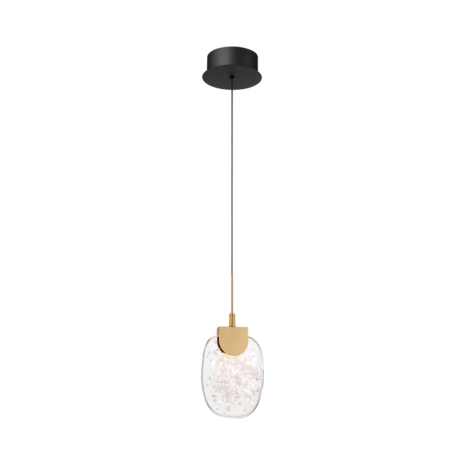 Castelo LED Pendant Light in Matte Black.