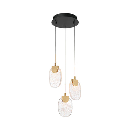 Castelo Multi Light LED Pendant Light in Matte Black (3-Light).