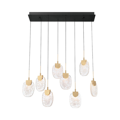 Castelo Rectangular LED Chandelier.