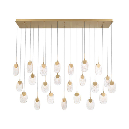 Castelo Rectangular LED Chandelier in Detail.