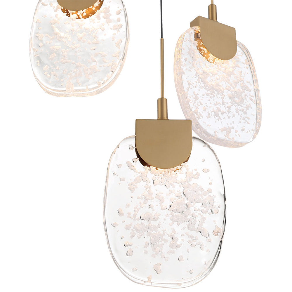 Castelo Rectangular LED Chandelier in Detail.