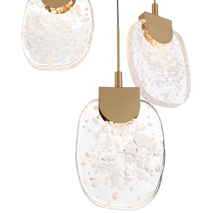 Castelo Rectangular LED Chandelier in Detail.