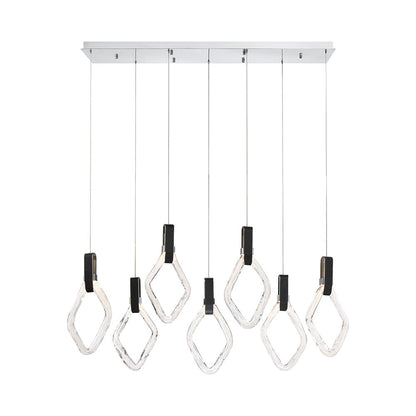 Catania Rectangular LED Chandelier.