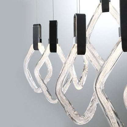Catania Round LED Chandelier in Detail.