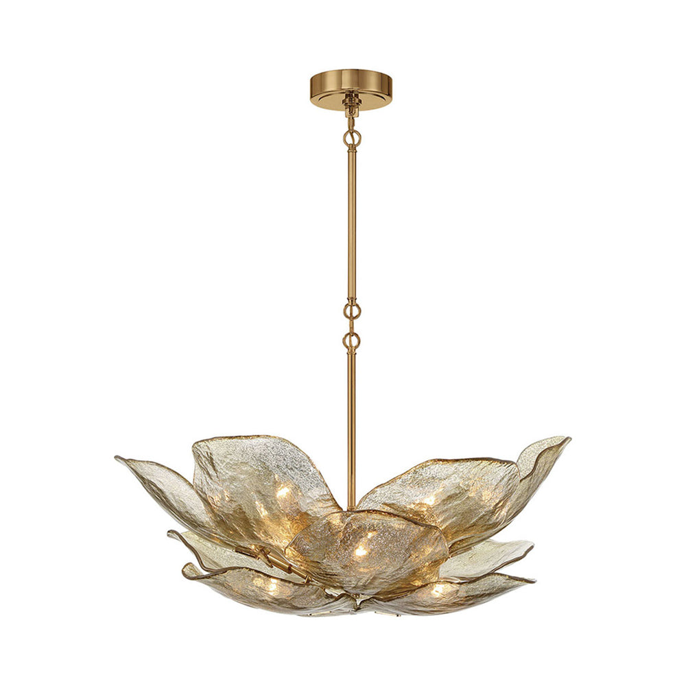 Corato Chandelier in Brushed Brass/Anti-Gold (12-Light).