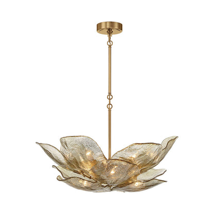 Corato Chandelier in Brushed Brass/Anti-Gold (12-Light).