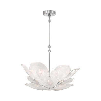 Corato Chandelier in Chrome/Translucent White (12-Light).